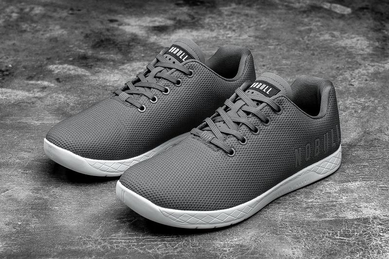 Men's Nobull Heather Granite Trainers Dark / Grey | SG A2275H